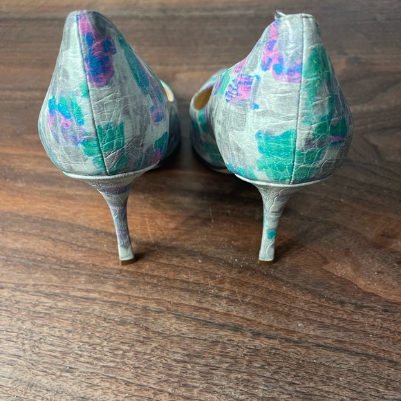 EUC KATE SPADE NEW YORK ABSTRACT LEATHER PUMPS - Picture 7 of 7